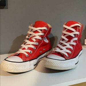 Red High Top Converse